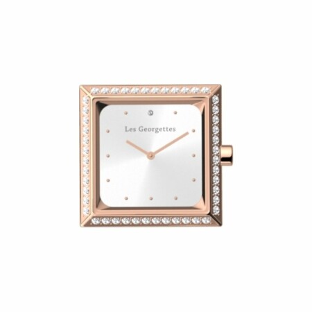 Montre Les Georgettes Les Coutures Absolue Précieuse dorée rose cadran argent