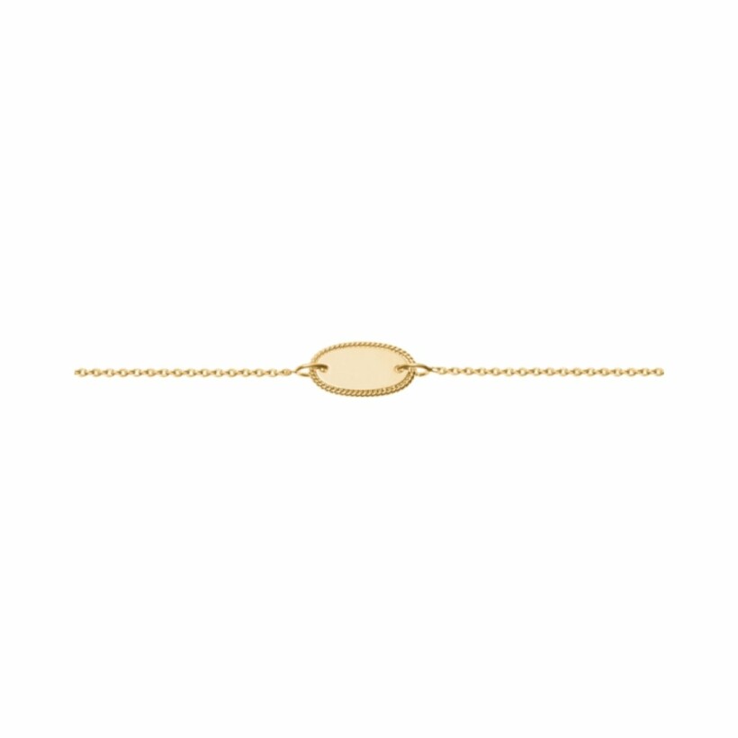 Bracelet Saunier Icône en plaqué or, taille 19cm