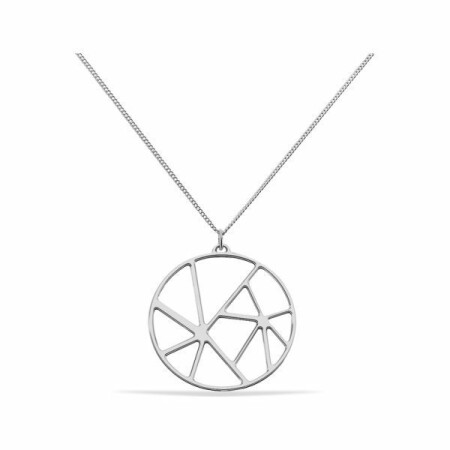 Collier Les Georgettes Les Essentielles Solaire argenté, 45mm