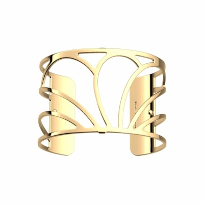 Bracelet manchette Les Georgettes Les Essentielles Rosée métal doré, 40mm