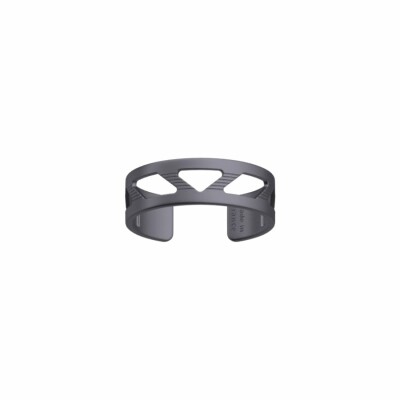Bague Les Georgettes for Men Triangle, finition ruthénium satinée, taille 60