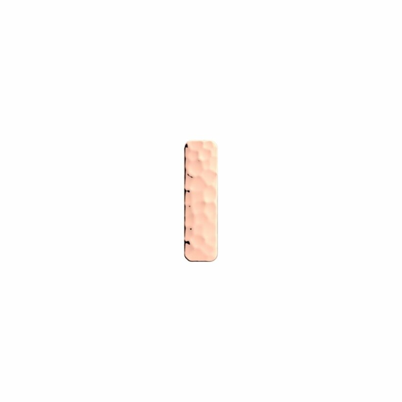 Clip Les Georgettes Les Coutures Barette Martelé, finition dorée rose, 25mm