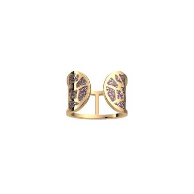 Bague Les Georgettes Les Cadettes Girafe Laque, finition dorée, taille 50