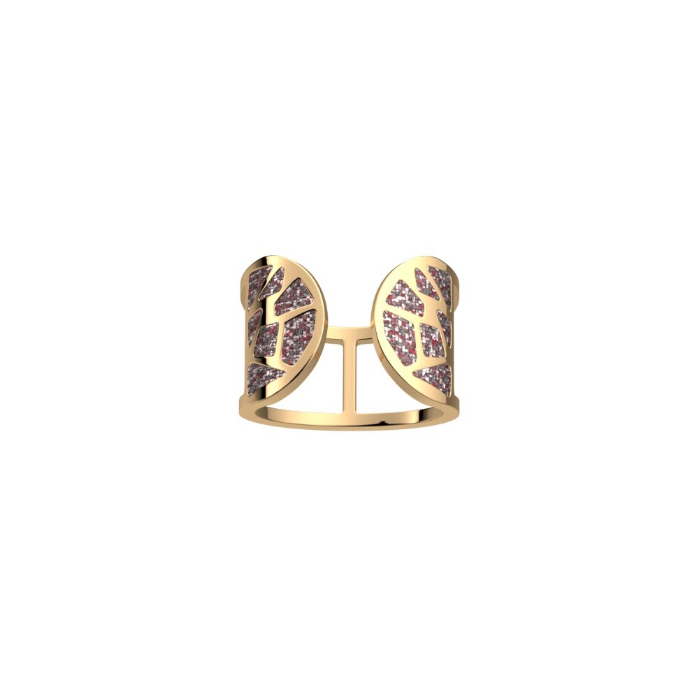 Bague Les Cadettes Girafe Laque, finition dorée, taille 56