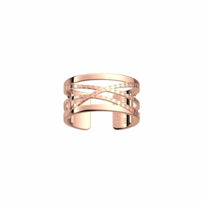 Bague Les Georgettes Les Essentielles Dunes, finition dorée rose, taille M