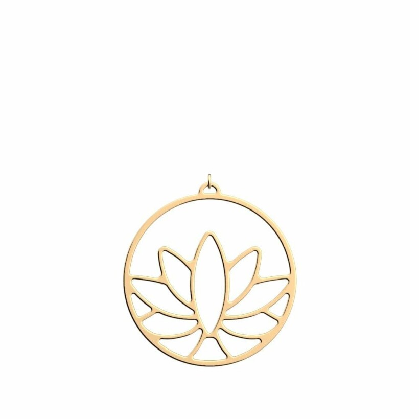 Pendentif Les Georgettes Les Essentielles Lotus doré, 45mm