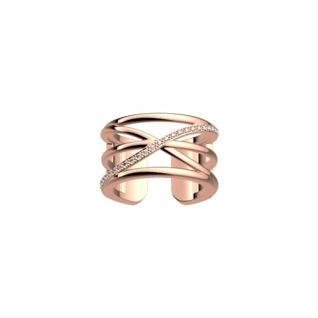 Bague Les Georgettes Les Précieuses Louxor, finition dorée rose, taille 54