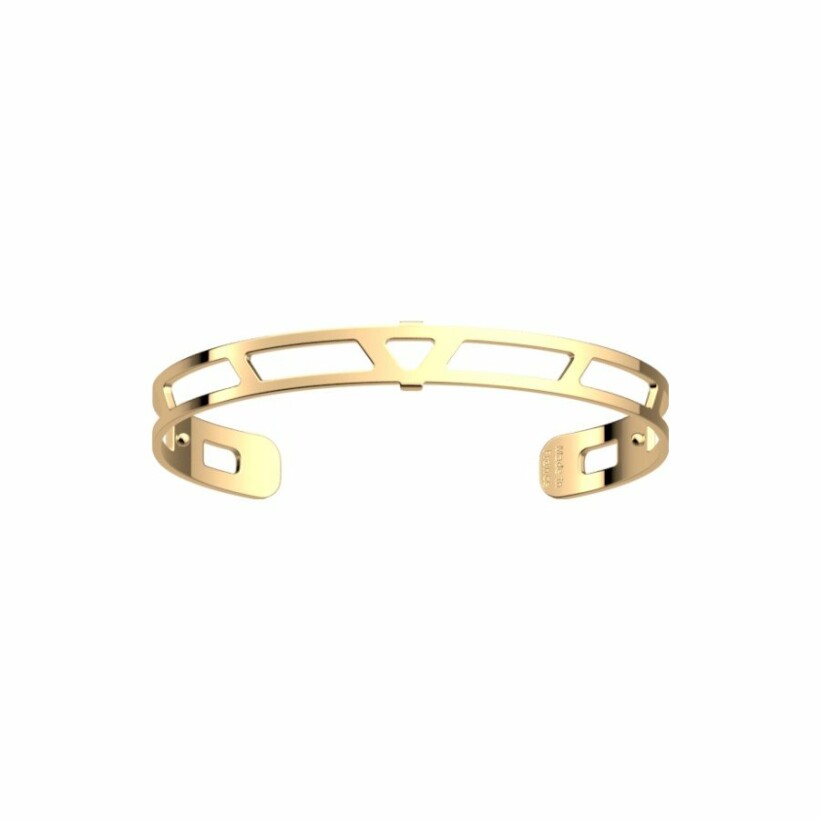 Bracelet manchette Les Georgettes Les Essentielles + Ibiza, finition dorée, 8mm