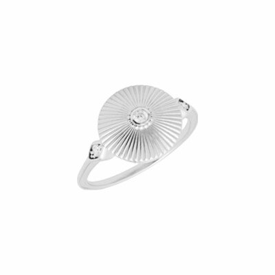 Bague Saunier Gatsby en argent, taille 54