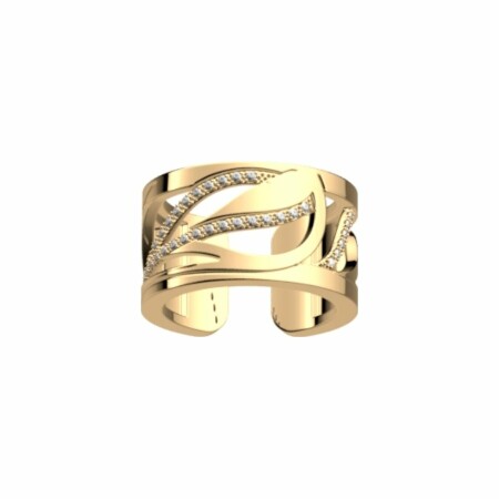 Bague Les Georgettes Les Précieuses Plumes, finition dorée, 12mm, taille 54