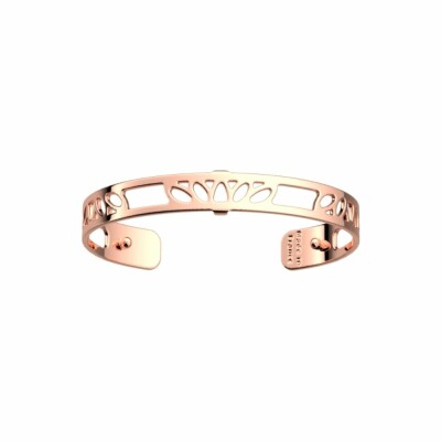 Bracelet manchette Les Georgettes Les Essentielles Lotus doré rose, 8mm