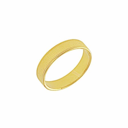 Bague Saunier Epicea en plaqué or jaune, taille 56