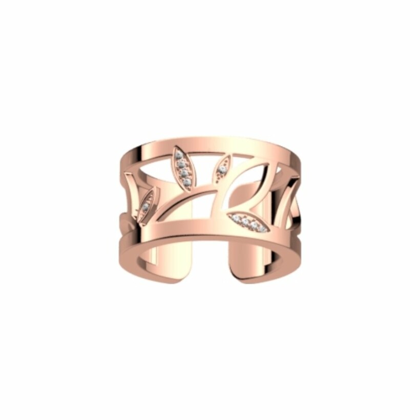 Bague Les Georgettes Les Précieuses Arbre de vie, finition dorée rose, 12mm, taille 54