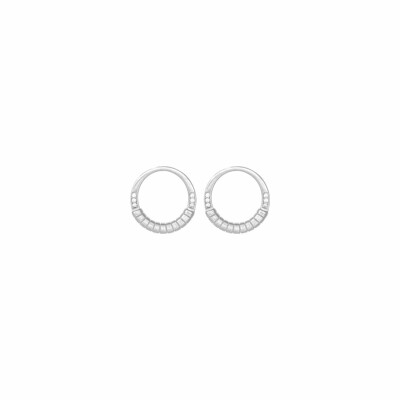 Boucles d'oreilles Saunier Vannerie en argent