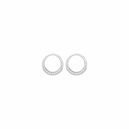 Boucles d'oreilles Saunier Vannerie en argent