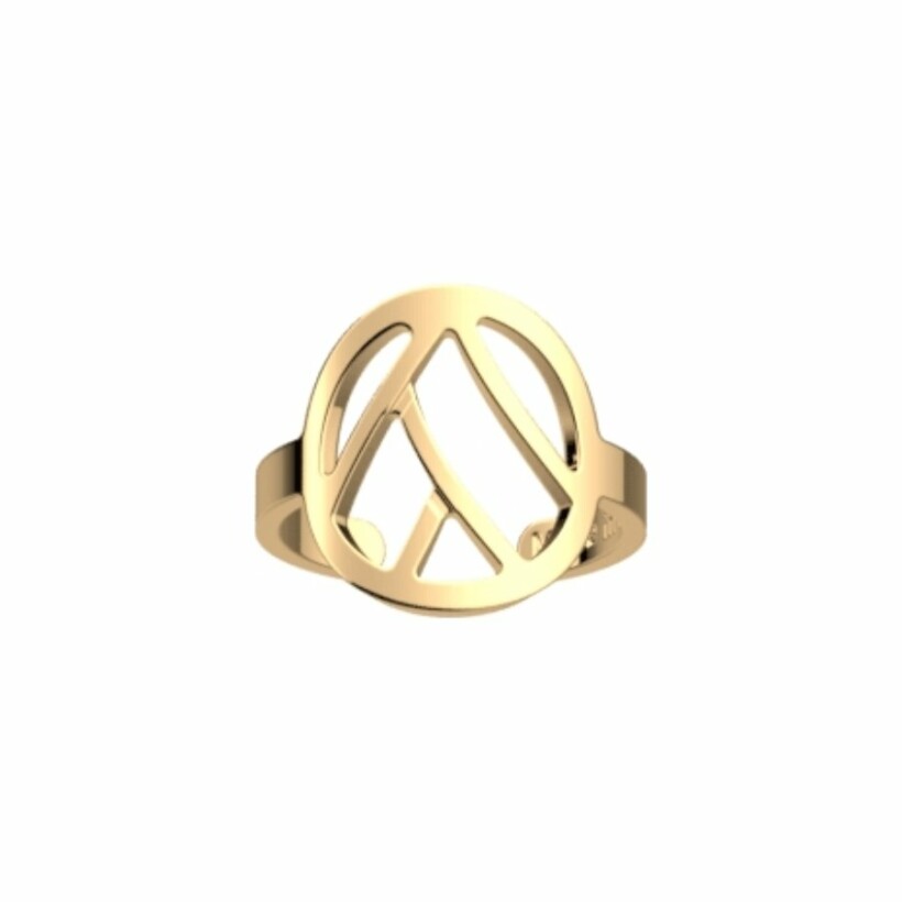 Bague Les Georgettes Les Essentielles Tresse, finition dorée, 16mm, taille M