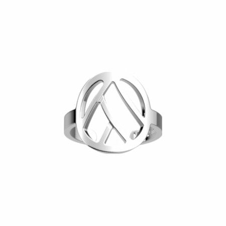 Bague Les Georgettes Les Essentielles Tresse, finition argentée, 16mm, taille S