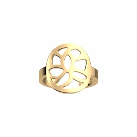 Bague Les Georgettes Les Essentielles Nénuphar, finition dorée, 16mm, taille S