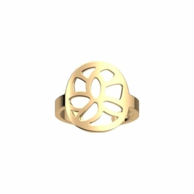 Bague Les Georgettes Les Essentielles Nénuphar, finition dorée, 16mm, taille L