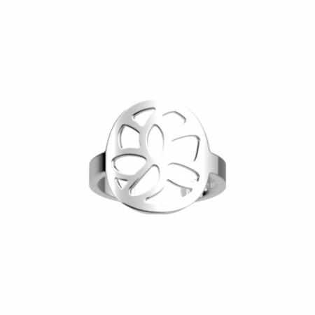 Bague Les Georgettes Les Essentielles Nénuphar, finition argentée, 16mm, taille S