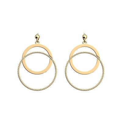 Boucles d'oreilles Les Georgettes Les Audacieuses pure précieuse finition dorée