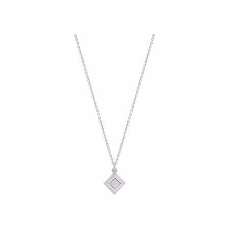 Collier Saunier Marqueterie en argent, taille 45