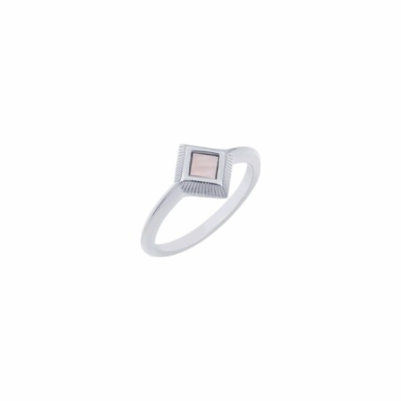 Bague Saunier Marqueterie en argent, taille 54