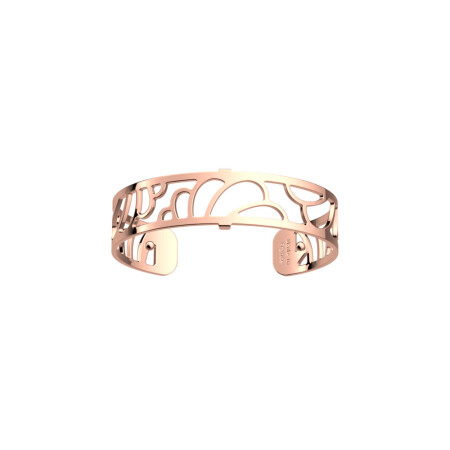 Bracelet manchette Les Georgettes Les Essentielles Chantilly finition dorée rose, 14mm