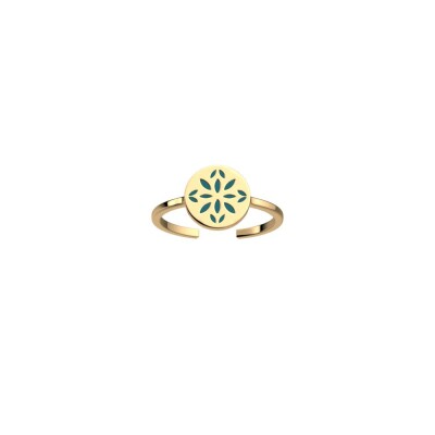 Bague Les Cadettes Lotus Ronde finition dorée, taille 56