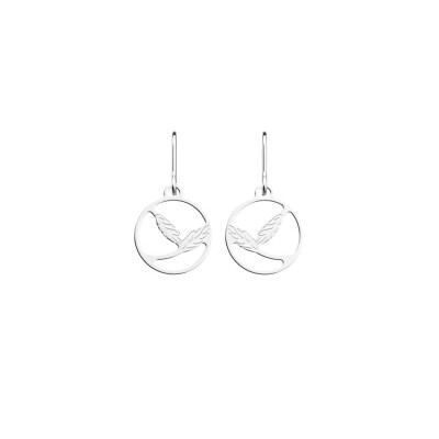 Boucles d'oreilles dormeuses Les Georgettes Essentielles Epis De Blé finition argentée, 16mm