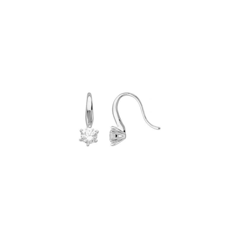 Boucles d'oreilles en argent et oxyde de zirconium