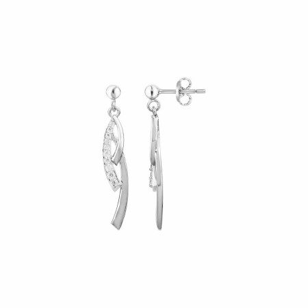 Boucles d'oreilles en argent et oxyde de zirconium