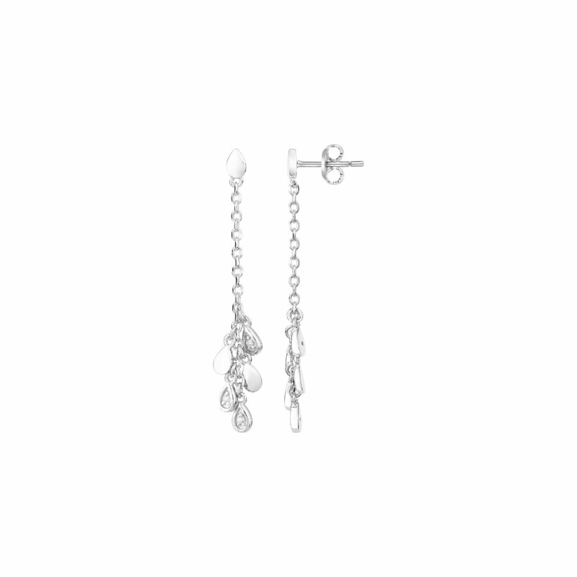 Boucles d'oreilles pendantes en argent et oxydes de zirconium