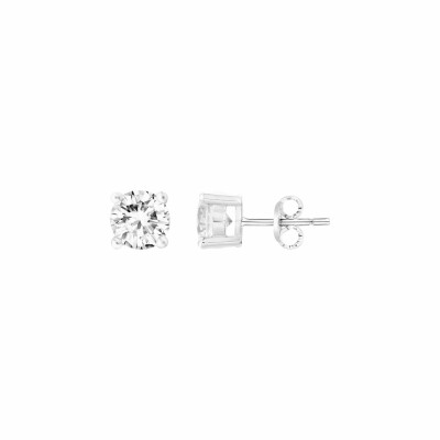 Boucles d'oreilles en argent et oxyde de zirconium