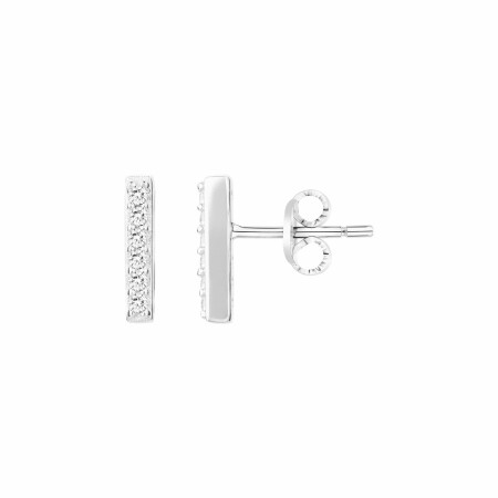 Boucles d'oreilles en argent et oxyde de zirconium