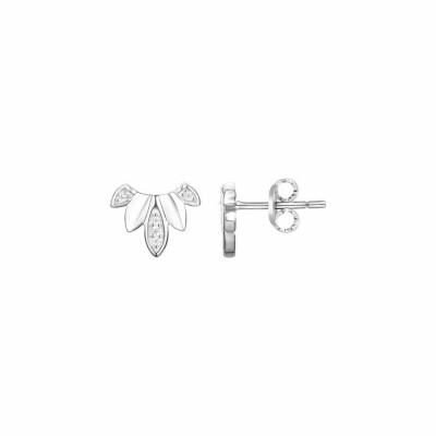 Boucles d'oreilles en argent et oxyde de zirconium