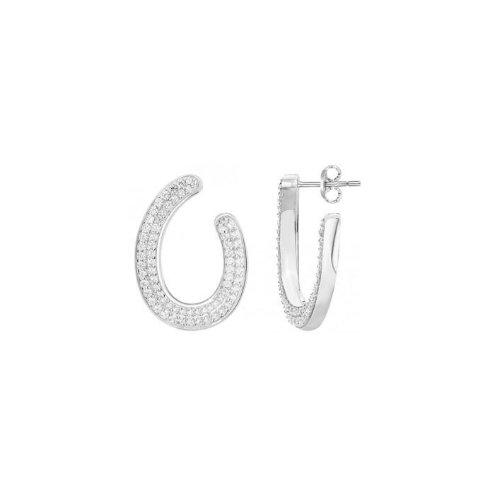 Boucles d'oreilles en argent et oxyde de zirconium