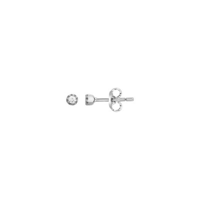 Boucles d'oreilles en argent et oxyde de zirconium