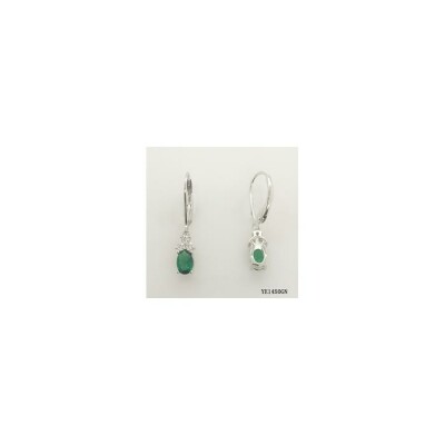 Boucles d'oreilles en argent et oxyde de zirconium