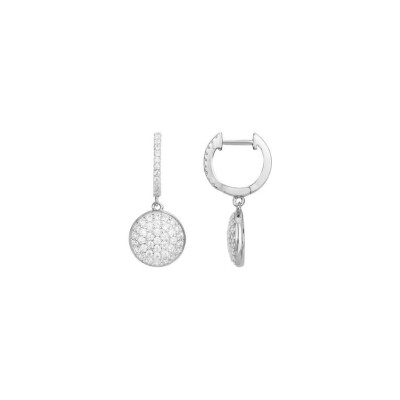 Boucles d'oreilles en argent et oxyde de zirconium