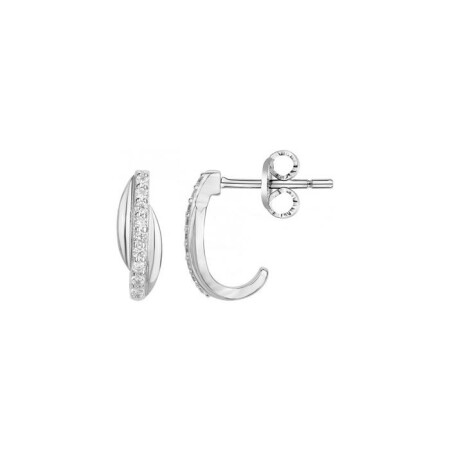 Boucles d'oreilles en argent et oxyde de zirconium