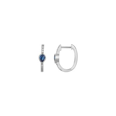Boucles d'oreilles en argent et oxydes de zirconium