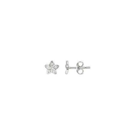 Boucles d'oreilles en argent et oxydes de zirconium