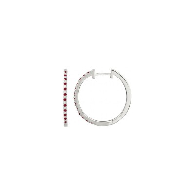 Boucles d'oreilles en argent et oxydes de zirconium