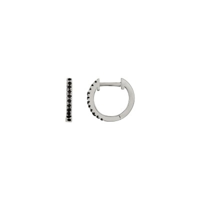 Boucles d'oreilles en argent et oxydes de zirconium