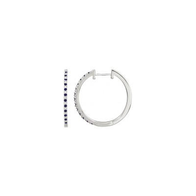 Boucles d'oreilles en argent et oxydes de zirconium