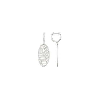 Boucles d'oreilles en argent et oxydes de zirconium