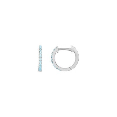 Boucles d'oreilles en argent et oxyde de zirconium