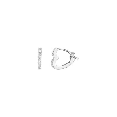 Boucles d'oreilles en argent et oxyde de zirconium