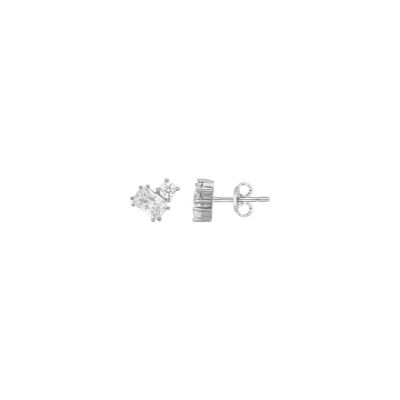 Boucles d'oreilles en argent et oxyde de zirconium